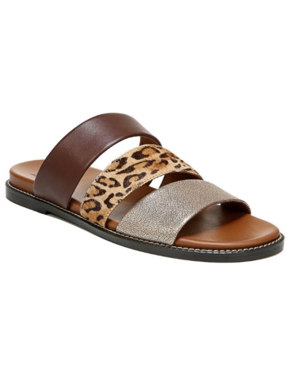 NEW Naturalizer Kellie Slide Sandals Leather Comfort Slip On Slides Size 10 Boho